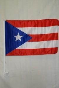 Puerto Rico Single Sided Car Flag