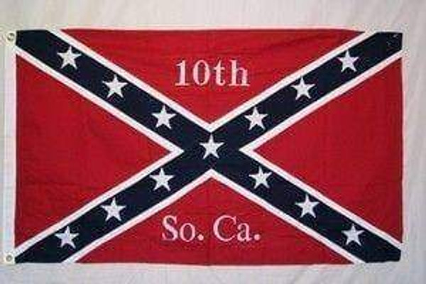 10th Infantry South Carolina Rebel Flag - Cotton - 3x5 ft on sale