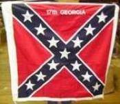 17th Infantry Georgia Cotton Flag 52X52 inch