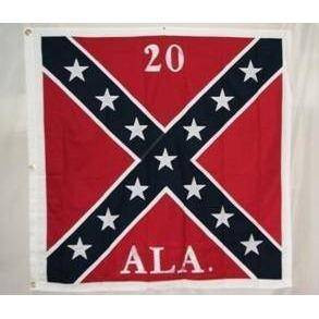 20th Alabama Battle 51 x 51 Inch Cotton Flag