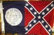 Georgia Battle Cotton Flag 3x5 ft