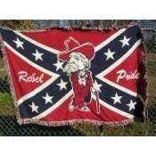 Rebel Pride Woven Throw Blanket 4 x 6 Foot