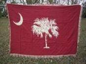 Red South Carolina Throw Blanket