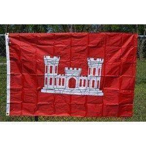 Corps of Engineers Vessel Nylon Flag 3 x 5 ft.