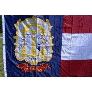 Georgia 1906-1920 Nylon Embroidered Flag 5 x 8 ft.