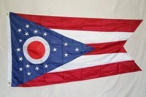 State of Ohio Flag Nylon Embroidered 4 x 6 ft.