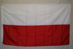 Poland Flag Nylon Embroidered 3 x 5 ft.