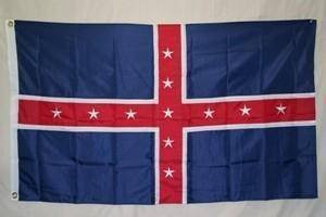 Polk Battle Flag Nylon Embroidered 3 x 5 ft.