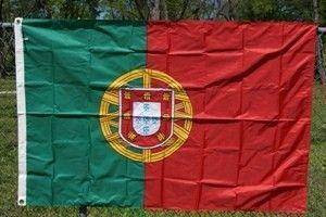Foot Portugal Nylon Embroidered Flag 4 X 6 ft.