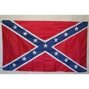 Rebel Flag Nylon Embroidered 8 x 12 ft.