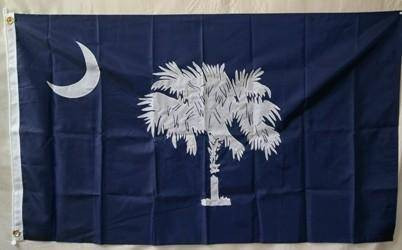 State of South Carolina Flag Nylon Embroidered 3 x 5 ft.