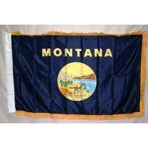 Montana Nylon Printed Flag 3 x 5 ft. with Fringes