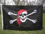 Pirate Red Hat Flag - Rough Tex 100D  2 x 3 ft.