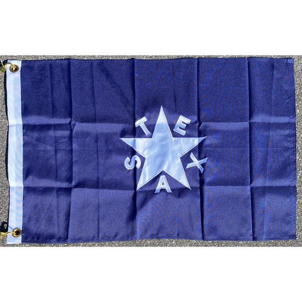 Lorenzo De Zavala Flag 2 Ply Nylon Embroidered
