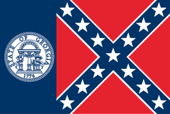 State of Georgia Flag (1956 to 2001) 4 X 6 ft. Standard