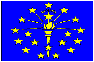 State of Indiana Flag 2 X 3 ft. Junior