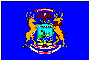 State of Michigan Flag 2 X 3 ft. Junior