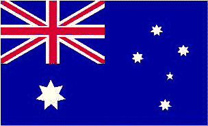 Australia Flag 12 x 18 inch on Stick