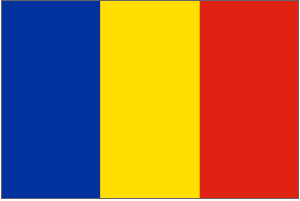 Chad Flag 4 X 6 inch on stick