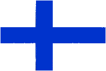 Finland Flag 4 X 6 inch on stick