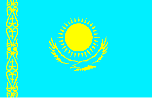 Kazakhstan Flag 2 X 3 ft. Junior