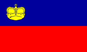 Liechtenstein Flag 4 X 6 inch on stick
