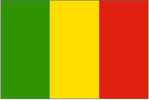 Mali Flag 4 X 6 Inch pack of 10