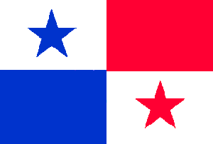Panama Flag 4 X 6 inch on stick