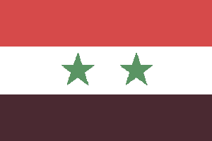 Syria Flag 4 X 6 inch on stick