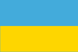 Ukraine Flag 4 X 6 inch on stick