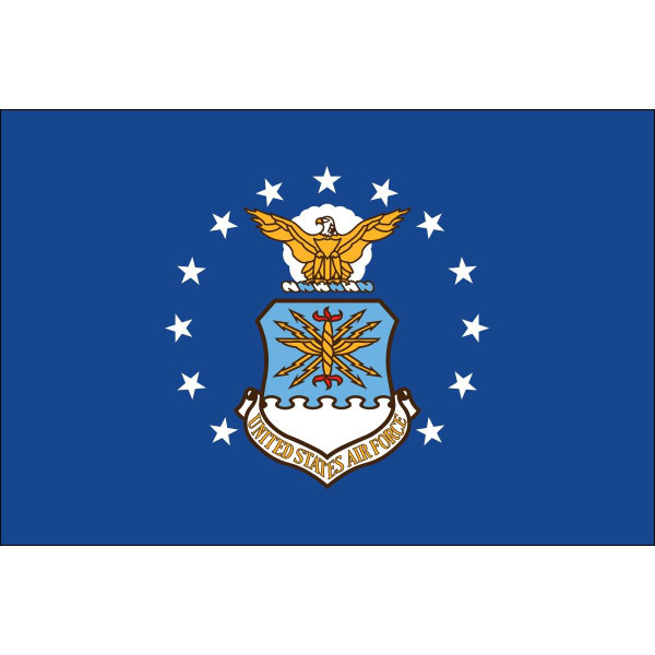 U.S. Air Force USAF Flag 12x18 inch on Stick