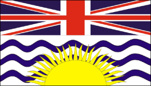 British Columbia Flag, (Canada) 4 X 6 Inch pack of 10