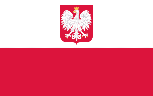 Old Poland With Eagle Flag 4 x 6 Inch Flag
