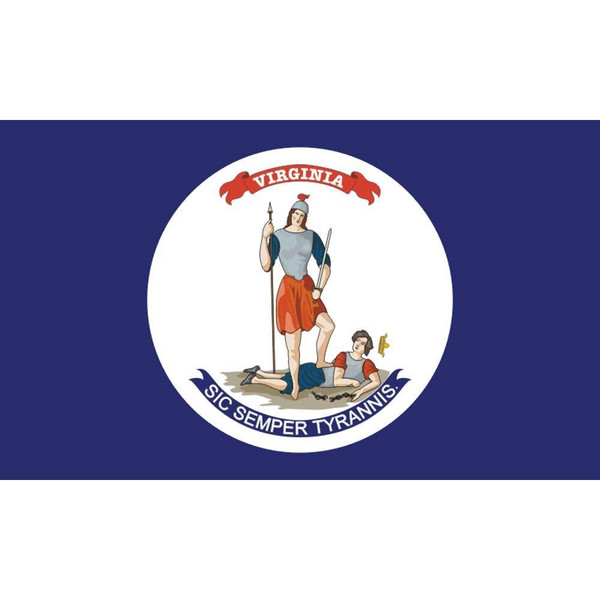 Virginia Knitted Nylon 5x8 Flag