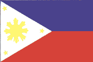 Philippines 3 x 5 Nylon Dyed Flag (USA Made)