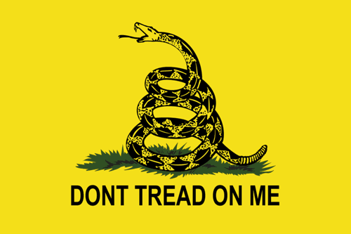 Gadsden 4 x 6 ft. Dyed Nylon Flag (USA Made)