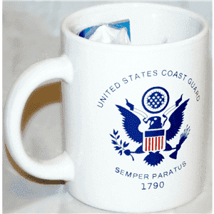 Coast Guard Mug & Flag gift set