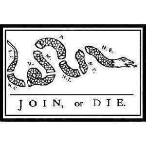 Join or Die Flag 2 X 3 ft.