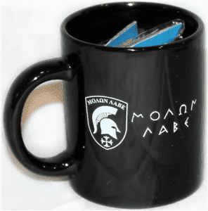 Molon Labe Mug with 12" x 18" Molon Labe Flag