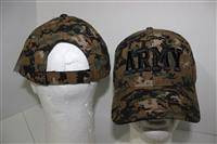 Army Woodland Digital 3D Cap