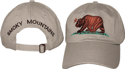 Bear Smoky Mountains Khaki Cap