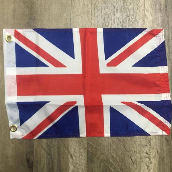 United Kingdom UK Flag, Union Jack 12 x 18 in. w/grommets
