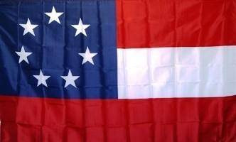 First (1st) Confederate Flag - 7 Stars Flag 3x5 ft. Nylon Printed