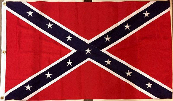 Rebel Flag - Confederate Flag - 2 x 3 ft. Double Nylon Embroidered