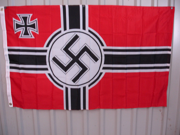 German U-Boat flag 3x5 ft. Economical Reichskriegsflagge - Kriegsmarine - (altered)