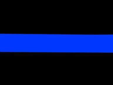 Police Thin Blue Line Flag Bumper Sticker
