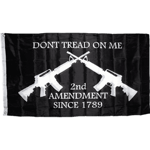 Don't Tread On Me 2nd Amendment Flag 3x5 - Economical