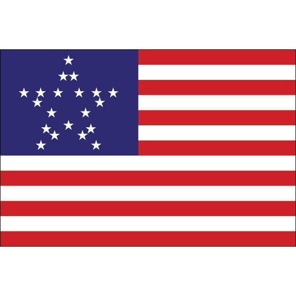 Great Star Flag US 20 Star Flag Nylon 3x5 ft Made in USA