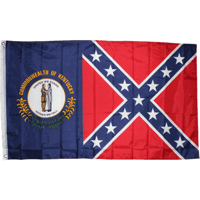 Kentucky Rebel/Battle - Confederate Flag 3x5 ft. Economical