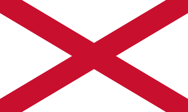 Saint Patrick's Saltire Cross Cotton Flag 3x5 ft.